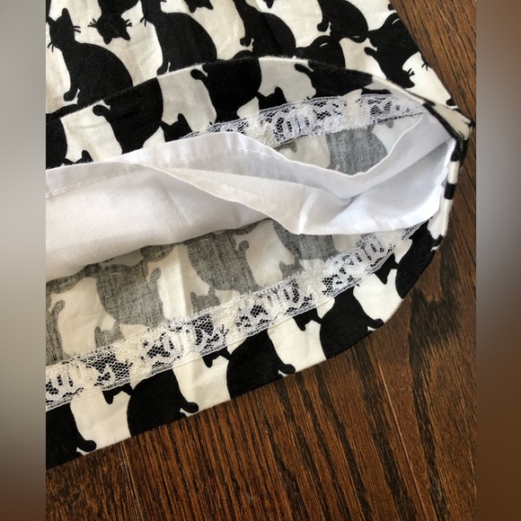 Lilly Pulitzer Girls 6Y Black/White Evie Fancy Fest Cat Design Shift Dress - EUC - Picture 10 of 11